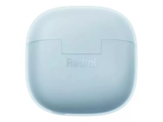 Auriculares Xiaomi Redmi Buds 6 Lite Blue vistos de frente, estilo moderno y color vibrante.