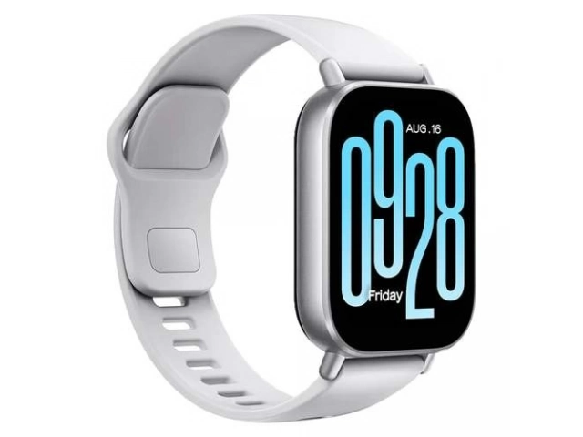 Pantalla AMOLED del Xiaomi Redmi Watch 5 Active Silver mostrando funciones de salud y deporte. Monitoreo completo. Avlis.