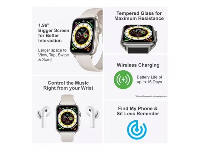 Smartwatch Argom S55 Negro mostrando interfaz de monitoreo de salud y modos deportivos.