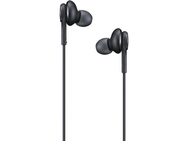 Vista lateral del auricular Samsung AKG IC100B mostrando el diseño ergonómico intraural.