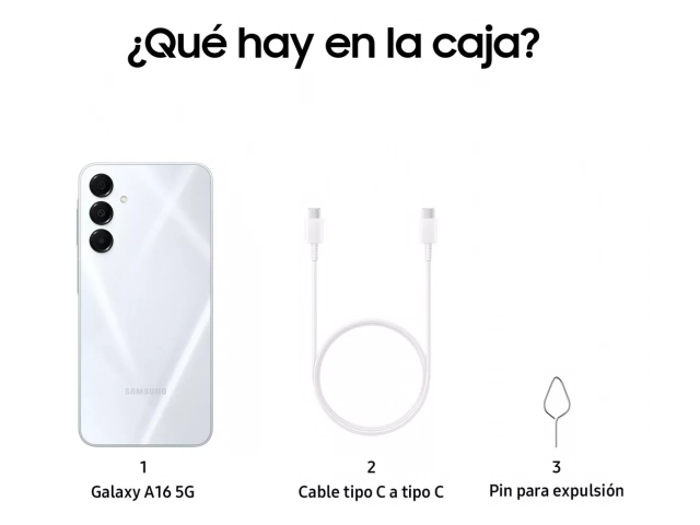 Puerto de carga USB-C del Galaxy A16 5G, compatible con carga rápida de 25W.