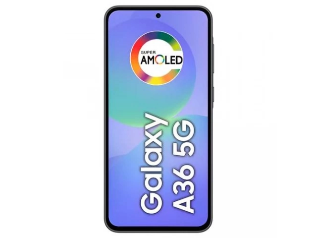 Samsung Galaxy A36 5G 128GB color Black (Negro / Awesome Black) con pantalla Super AMOLED, disponible en Avlis Uruguay.