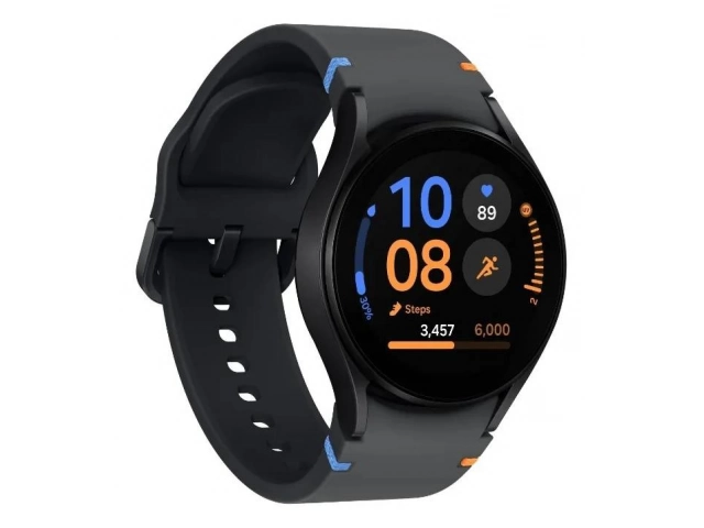 Smartwatch Samsung Galaxy Watch FE color Negro con pantalla Super AMOLED y funciones avanzadas de salud, disponible en Avlis Uruguay.