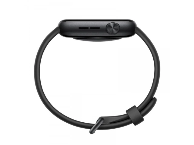 Smartwatch Honor Watch 5 negro sincronizado con un smartphone, ilustrando su conectividad y notificaciones inteligentes, en Avlis Uruguay.