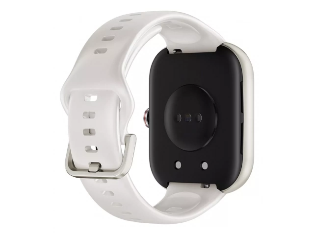Smartwatch Honor Watch 5 blanco sincronizado con un smartphone, ilustrando su conectividad y notificaciones inteligentes, en Avlis Uruguay.
