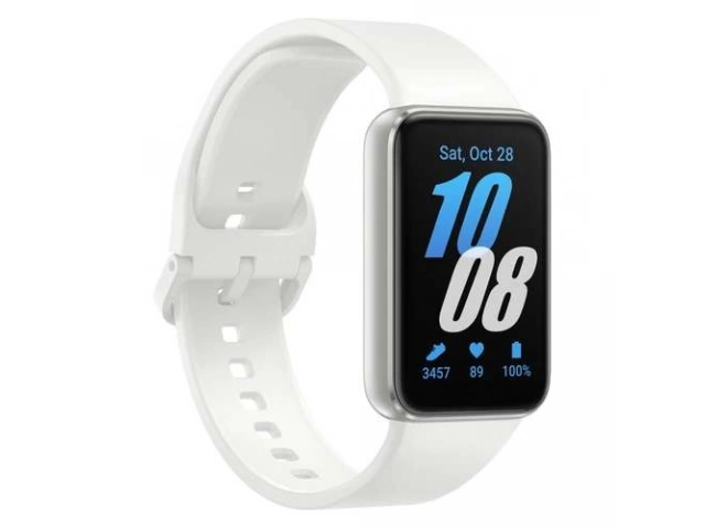 Smartwatch Samsung Galaxy Fit3 en color Gris, con pantalla AMOLED de 1.6 pulgadas y funciones avanzadas de seguimiento de salud y fitness. Avlis Uruguay