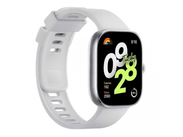 Pantalla encendida del Redmi Watch 4 mostrando interfaz de usuario clara y colorida