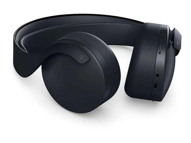 Auriculares inalámbricos Sony PS5 Pulse 3D color Negro Medianoche, vista frontal, diseñados para Audio 3D, en Avlis Uruguay.