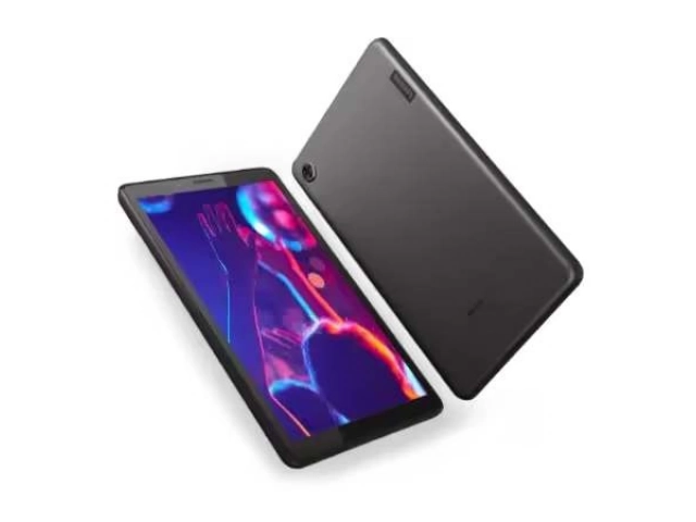Tablet Lenovo M7 (3ra Gen) de 7 pulgadas en color Iron Grey, con 2GB RAM, 32GB y Android Go. Portátil y familiar. Avlis Uruguay.