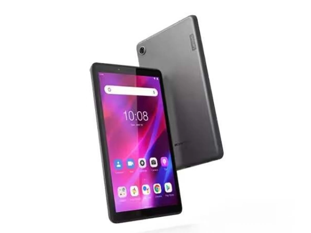 Diseño metálico, delgado y ligero de la Tablet Lenovo M7 (3ra Gen) en color Iron Grey. Perfecta para llevar. Avlis Uruguay.