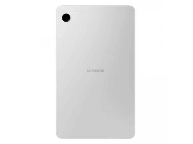 Samsung Galaxy Tab A9 plata, destacando su portabilidad y sonido Dolby Atmos. Avlis Uruguay.