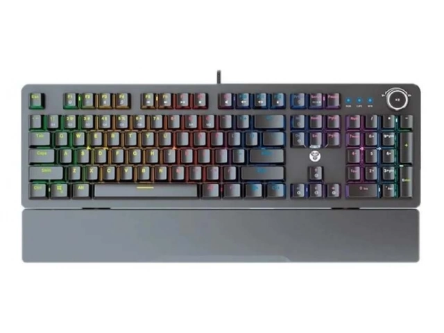 Teclado mecánico gamer Fantech MK-853 v2 Space Edition con switches Azules (Blue) táctiles y clicky, iluminación RGB y diseño espacial. Avlis Uruguay.