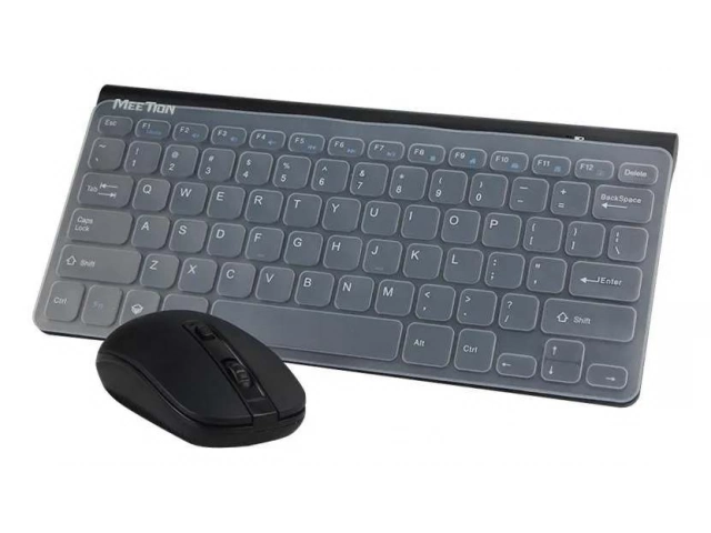 Teclado Meetion Mini4000 negro ofreciendo un tipeo confortable y silencioso, disponible en Avlis Maldonado.