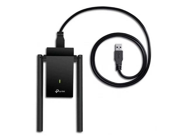 Antenas ajustables de alta ganancia del TP-Link Archer T4U Plus para optimizar la señal Wi-Fi, venta en Avlis Uruguay.