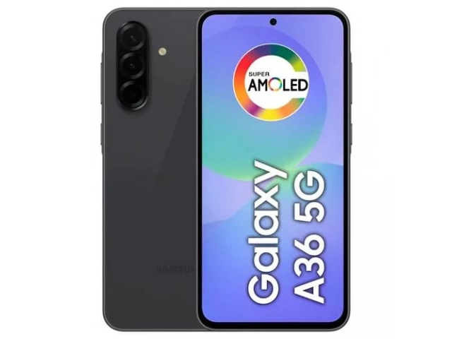 Persona utilizando el Samsung Galaxy A36 5G 128GB Black (Negro) para redes sociales y apps, disponible en Avlis.