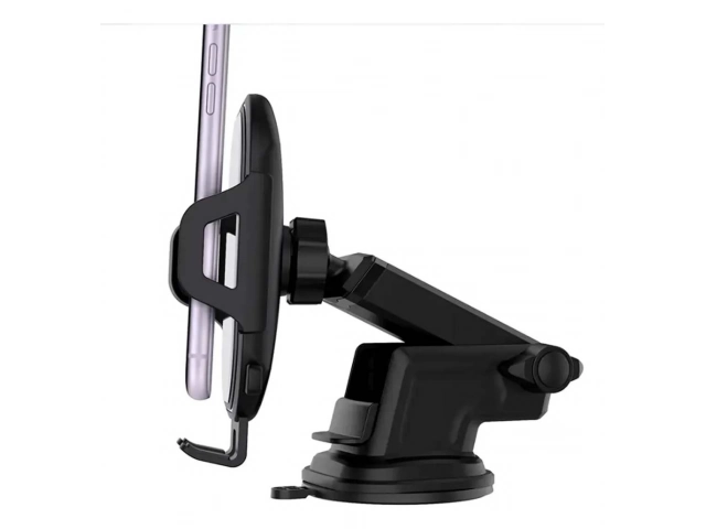 Vista del soporte de celular Foneng CP13 montado en la rejilla de ventilación de un auto, mostrando su funcionalidad y diseño, disponible en Avlis.