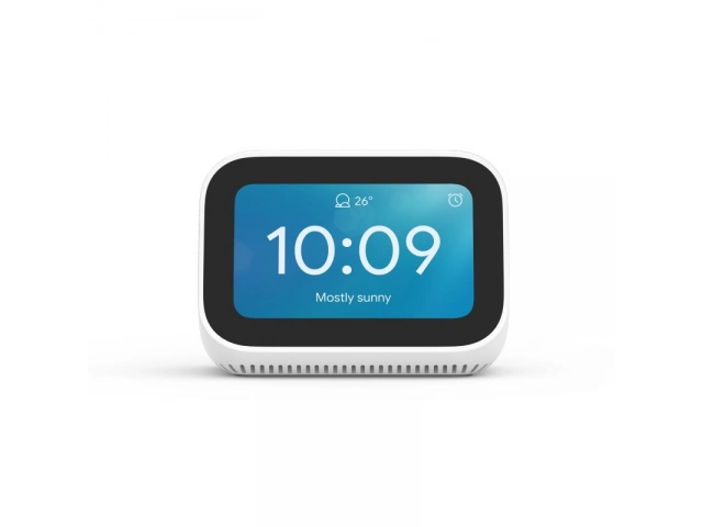 Vista frontal del Xiaomi Mi Smart Clock con pantalla táctil de 4 pulgadas.