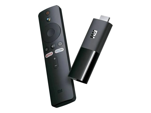 Xiaomi Mi TV Stick Full HD (modelo MDZ-24-AA) con su control remoto con Asistente de Google.