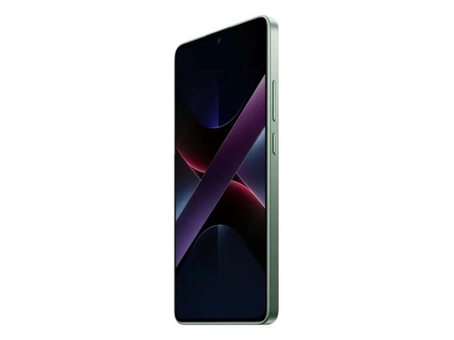 Xiaomi Poco X7 Pro color verde, 12GB RAM, 256GB almacenamiento, vista frontal, disponible en Avlis Uruguay.