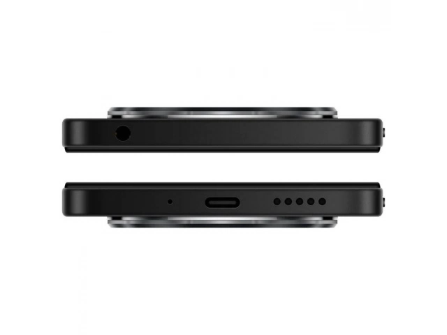 Detalle de los puertos de conectividad del Xiaomi Redmi 14C, incluyendo USB-C y entrada para auriculares.