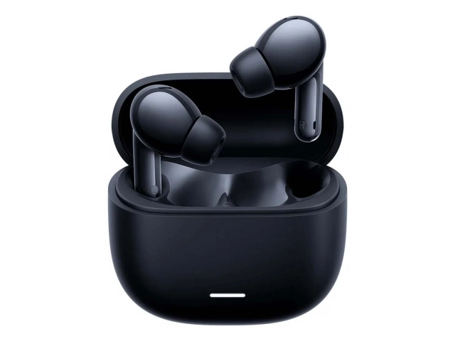 Auriculares True Wireless Xiaomi Redmi Buds 6 Lite color negro con su estuche de carga compacto, Bluetooth, en Avlis, San Carlos, Uruguay.