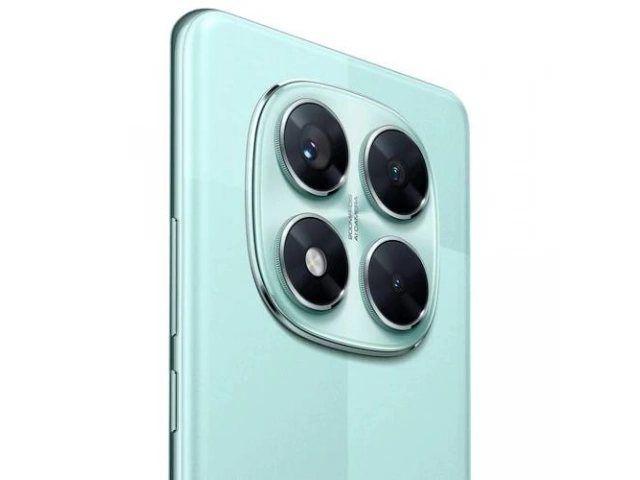 Parte trasera del Xiaomi Redmi Note 14 Pro 5G en color verde coral mostrando la cámara principal de 200 MP con estabilización óptica (OIS).