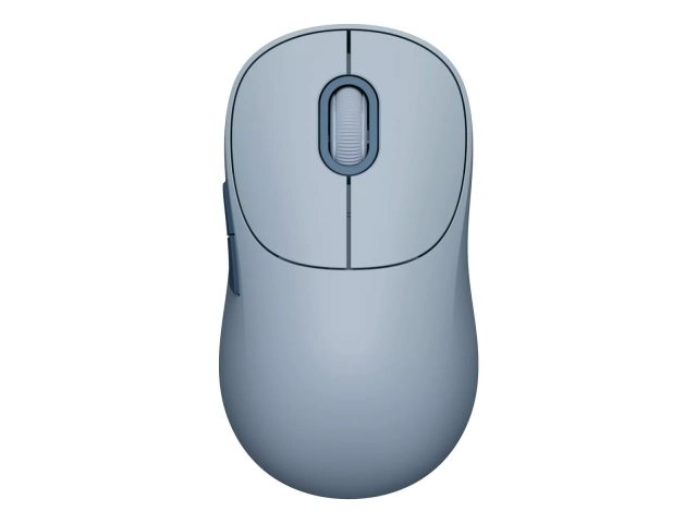 Mouse inalámbrico Xiaomi Wireless Mouse 3 color Azul con diseño ergonómico y conectividad dual, disponible en Avlis Uruguay.