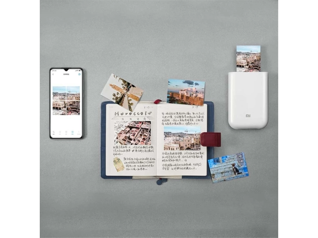 Hojas de papel fotográfico Xiaomi ZINK 2x3 pulgadas, tecnología de impresión sin tinta para colores vibrantes y duraderos. Avlis.