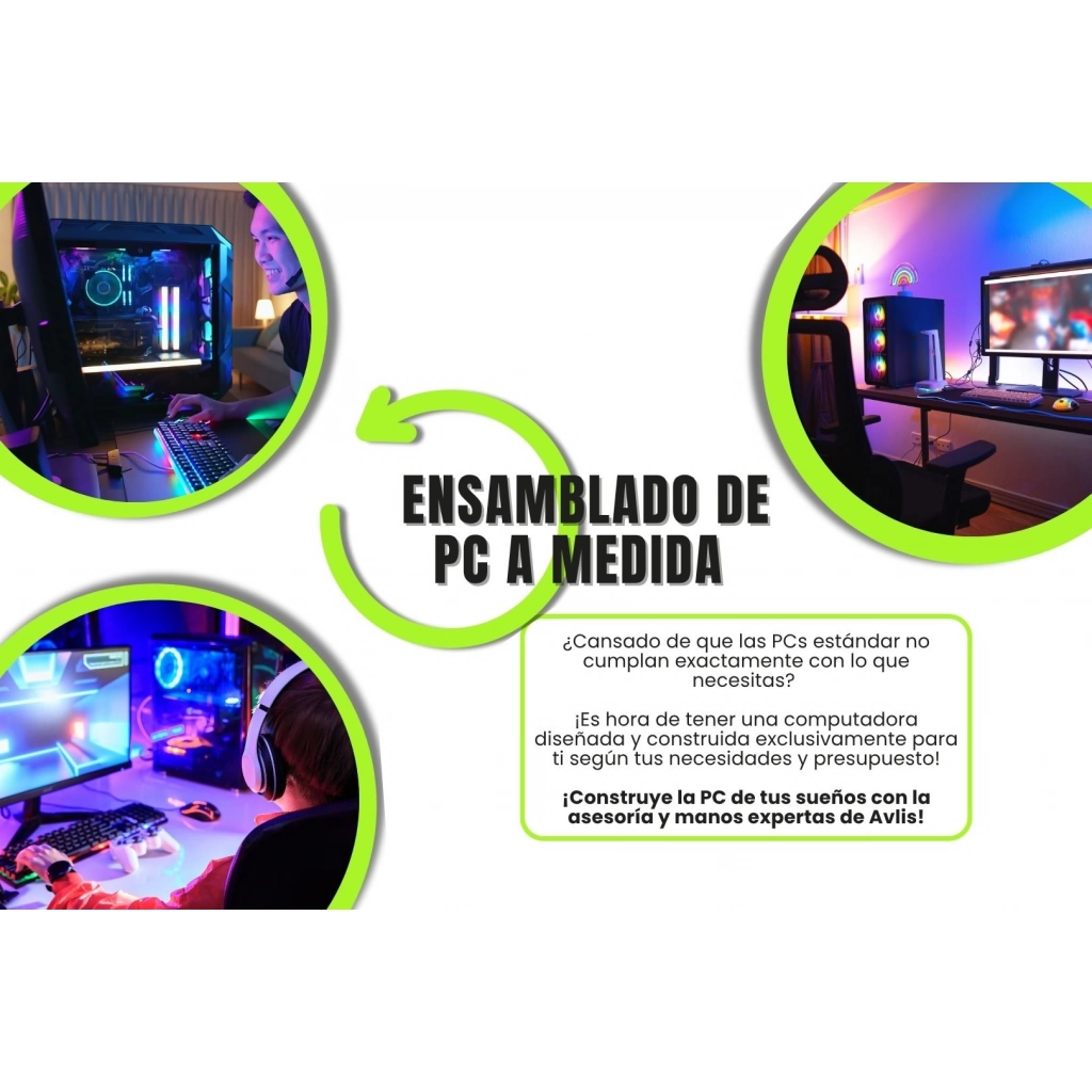 Ensamblado de PC a medida según necesidades y presupuesto del cliente
