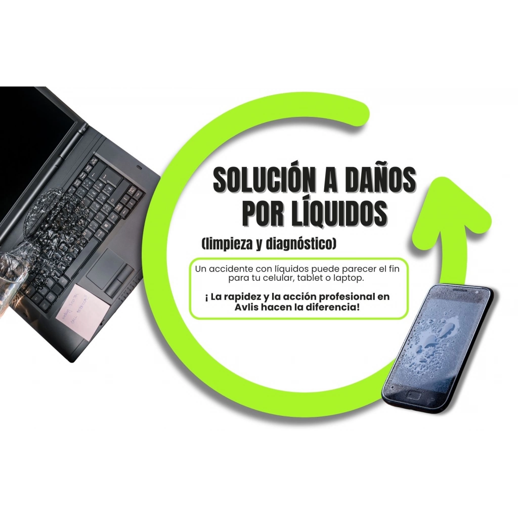Solución a daños por líquidos (limpieza y diagnóstico)