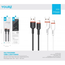 Cable Yourz M44 Lightning 6A 1mt