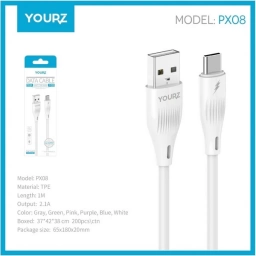 Cable Yourz PX08M Micro USB 2.1A 1mt