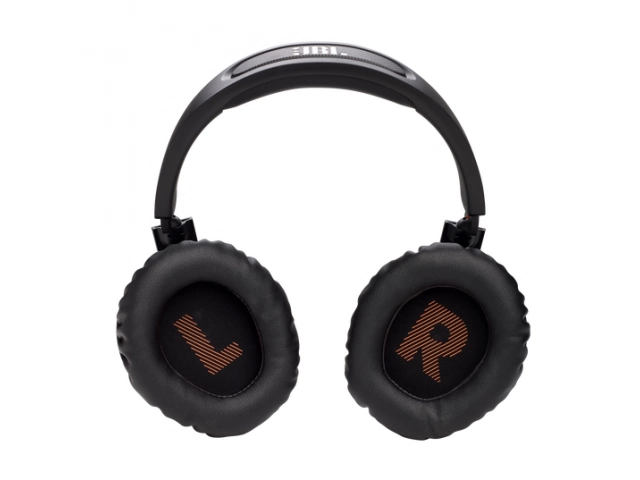 Almohadillas de espuma viscoel&aacute;stica del JBL Quantum 350 para mayor comodidad.