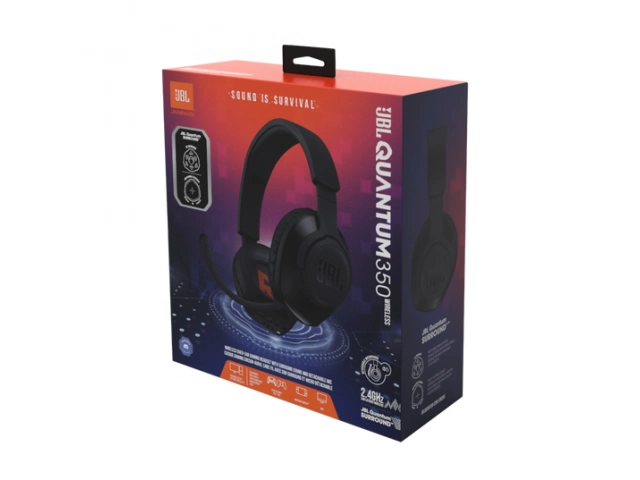 Empaque original del auricular JBL Quantum 350 inal&aacute;mbrico para gaming.