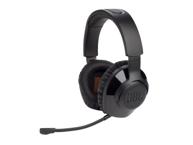 Vista frontal del auricular JBL Quantum 350 inal&aacute;mbrico para gaming.