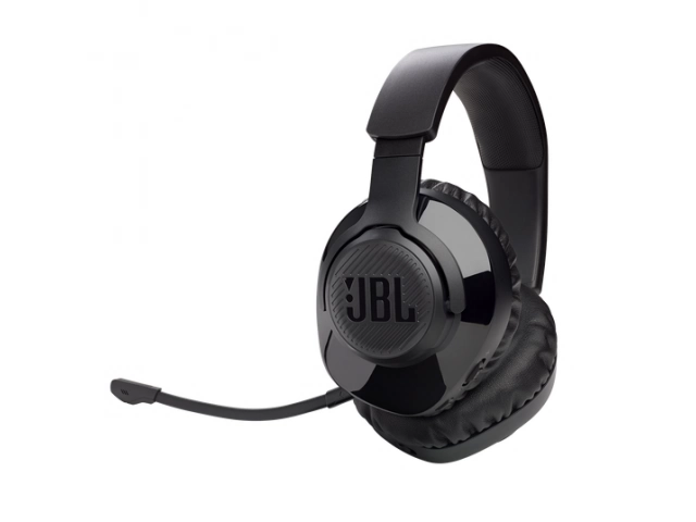 Vista lateral destacando el dise&ntilde;o ergon&oacute;mico del JBL Quantum 350.