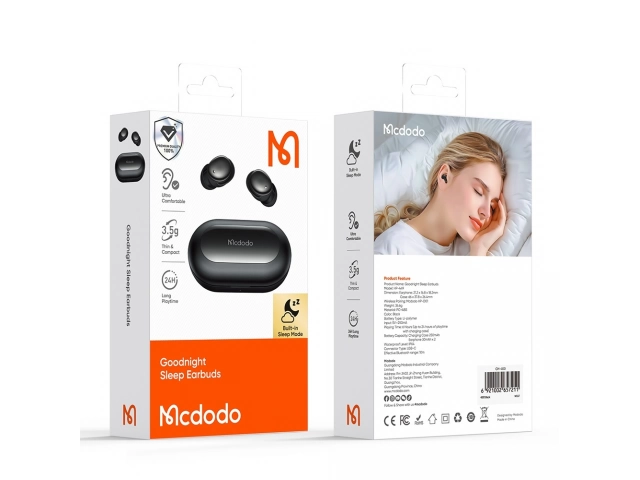 Disfruta de sonido TWS de alta calidad con los Mcdodo Goodnight HP-4490. Conexión Bluetooth 5.0, control táctil y hasta 20h de autonomía. ¡Compra ahora!