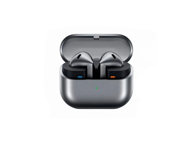 Los Samsung Buds 3 en color Gris ofrecen un dise&ntilde;o sofisticado y discreto.