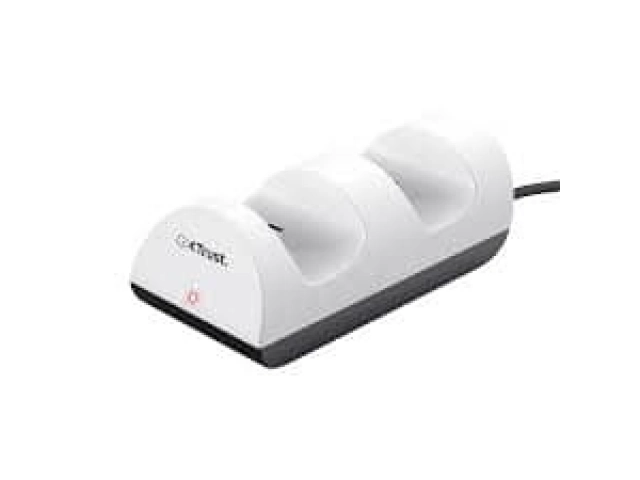 Carg&aacute; dos controles DualSense simult&aacute;neamente con la base Trust GXT 254. Dise&ntilde;o compacto, conexi&oacute;n segura y carga r&aacute;pida. 
