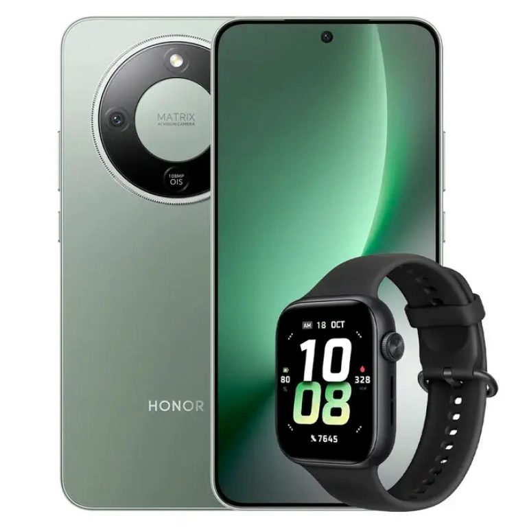 Celular Honor Magic 8 Lite 8/256GB Green + Watch 5 Black