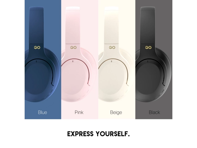 Vista lateral de los auriculares Fantech WH05 rosa, comodidad y estilo en uno.%u200B