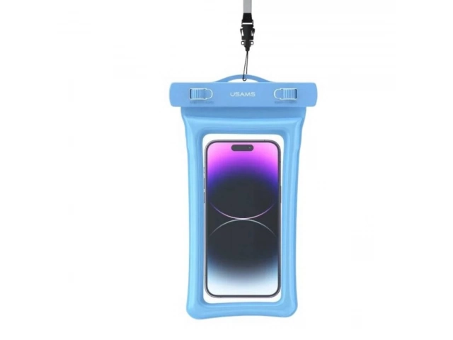 Asegura tu móvil hasta 7'' bajo el agua con la funda Usams YD011 IPX8 color celeste