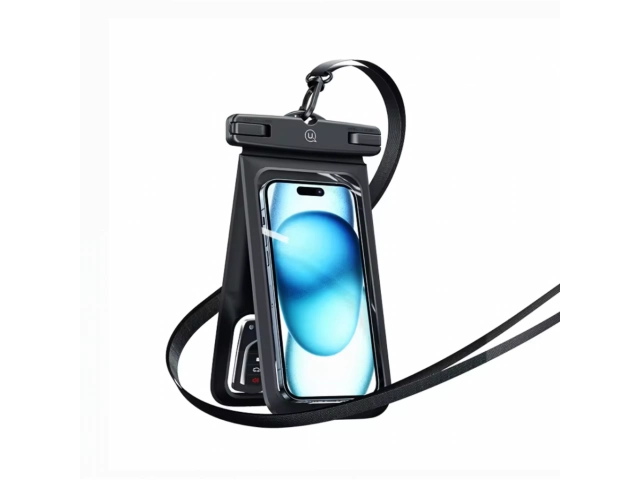 La funda Usams YD014 protege tu móvil de 7" bajo el agua con certificación IPX8.