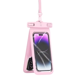 Funda de celular para agua Usams YD014 - 7'' Rosado