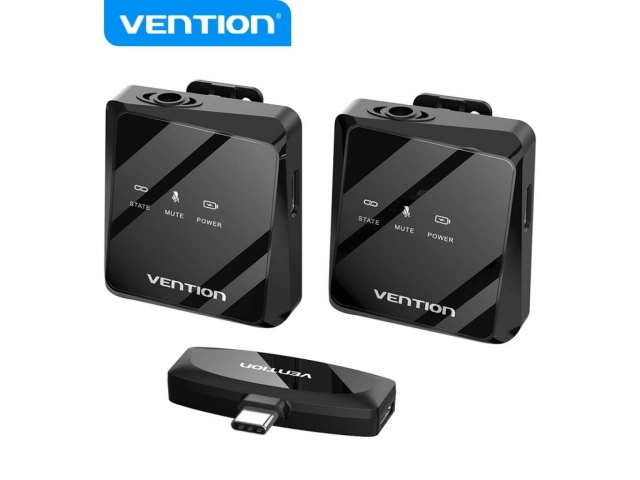 Micrófono Solapero Vention NCBB0 Tipo C (Pack x2) | Vention