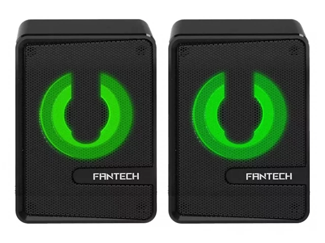 Efecto de iluminación RGB del parlante Fantech GS203 Black en funcionamiento.%u200B