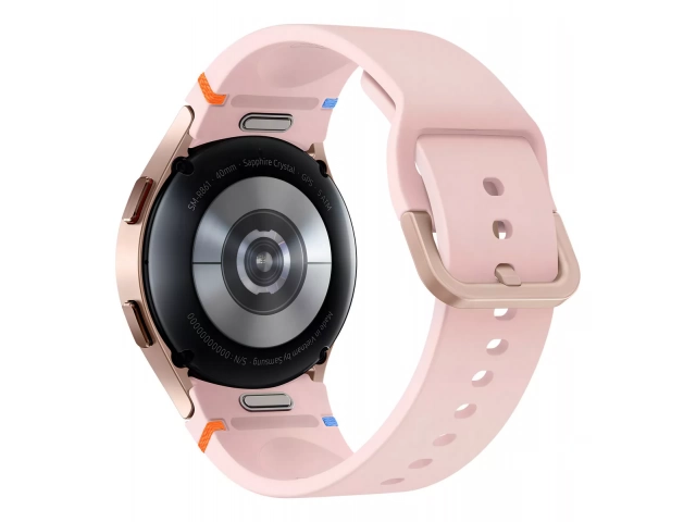 Pantalla del Samsung Galaxy Watch FE Oro Rosado (Pink Gold) con interfaz Wear OS y esferas personalizables