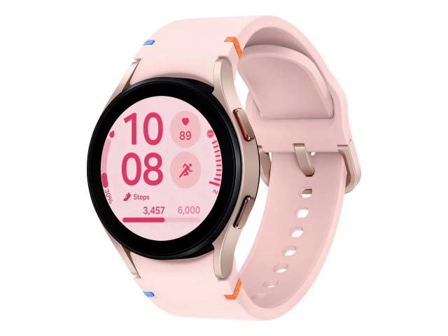 Smartwatch Samsung Galaxy Watch FE color Oro Rosado (Pink Gold) con pantalla Super AMOLED y diseño elegante, disponible en Avlis Uruguay.
