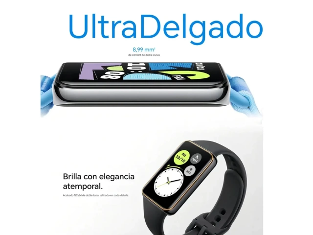 Pantalla AMOLED vibrante, monitoreo de SpO2, ritmo card&iacute;aco y 100  modos deportivos