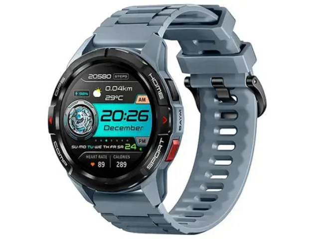 Mibro GS Active con pantalla AMOLED de 1.3", GPS integrado y 5ATM. Monitoreo de salud y 150 modos deportivos.